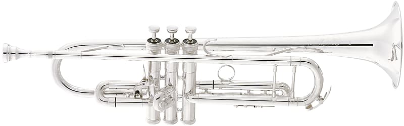 King 2055T Silver Flair Step-Up Model Bb Trumpet with 1st Slide Trigger 2010s - Silver-Plated image 1