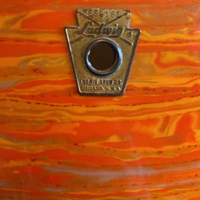 Ludwig 9x13 Converted Snare Drum - 1968 - Mod Orange image 7