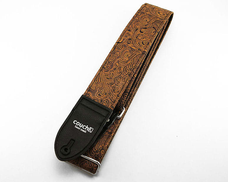 Couch Straps Light Brown Western Guitar Strap Reverb