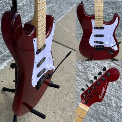 GAMMA Custom Electric Guitar STG24-01, 6-String Omega Model, Transparent WIne image 11