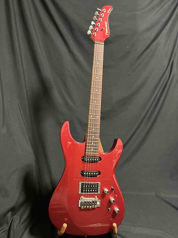 Fernandes FR-65S w/ Sustainer Strat 1990s - Metalic Red MIJ