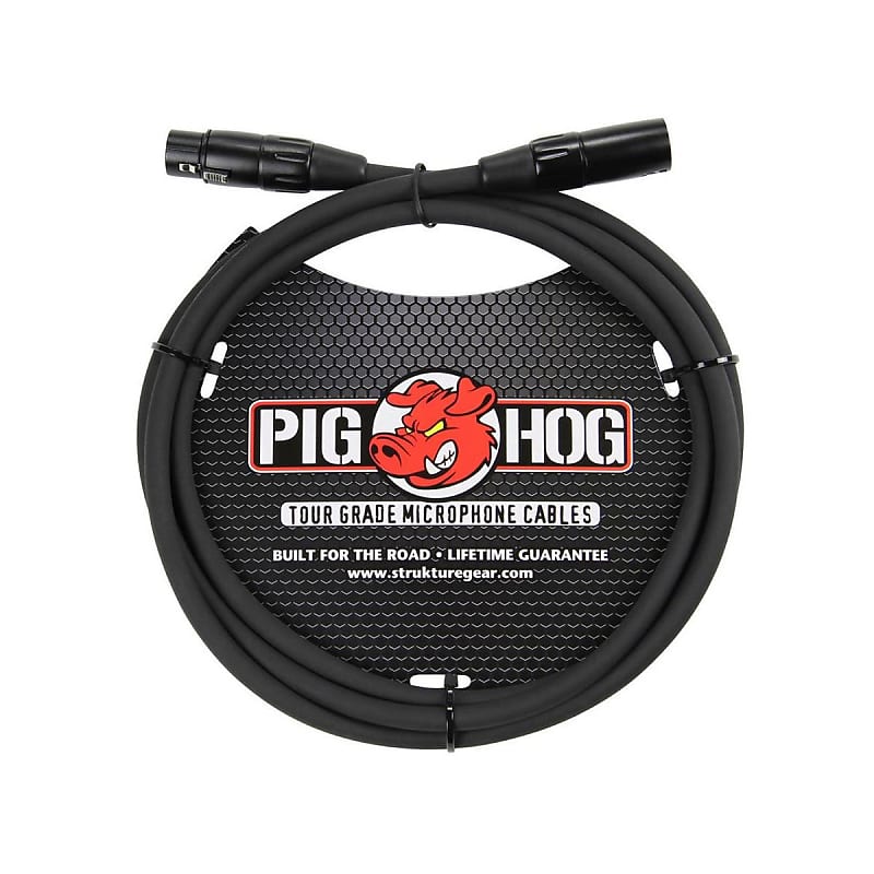 Lifetime Warranty Pig Hog 6' 8mm XLR Microphone Cable, PHM6, image 1