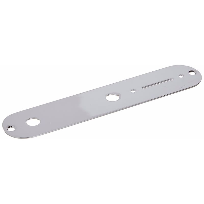 Genuine Fender Telecaster/Tele Control Plate with Mounting Screws, Chrome image 1