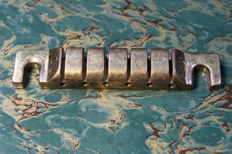 Brass Gutiar Tailpiece Gold Japanese Modified image 1
