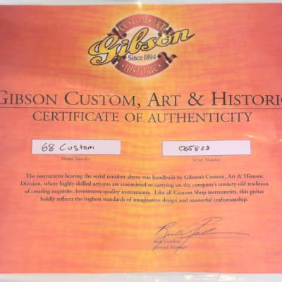2006 Gibson Custom Shop 1968 Reissue Les Paul Custom F Electric Guitar Figured Triburst + COA OHSC (6932) image 4