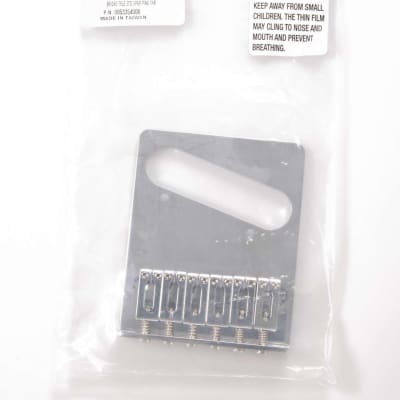 Genuine Fender Standard Series 6-saddle Telecaster Bridge Chrome 005-3354-000 image 3