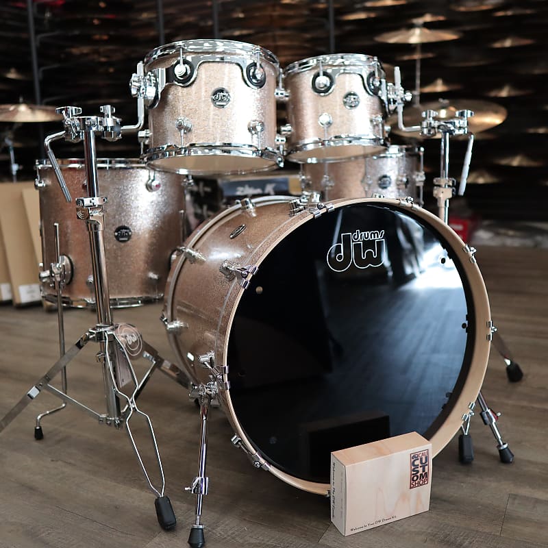 DW Performance 5-Pc Shell Pack 22/10/12/16/6.5x14SN (Bermuda Sparkle)