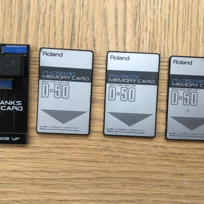 Roland D50 ROM PCM Card Set + Bonus 16 Bank RAM Card image 1