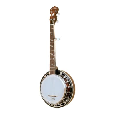 Gold Tone BG-Mini Short Scale 8" Mini Bluegrass 5-String Banjo Vintage Brown Left-Handed w/case image 1