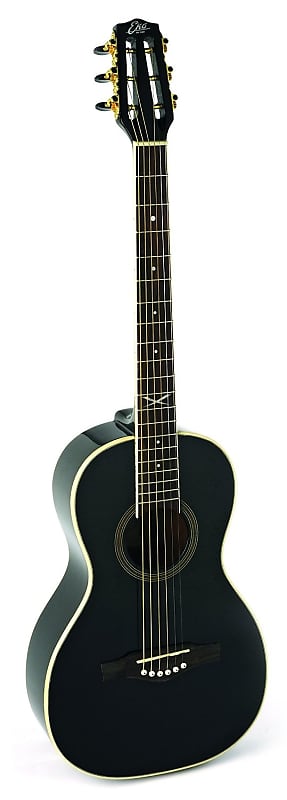 Eko Guitars 06217034 NXT Series Parlor Acoustic Guitar Black image 1