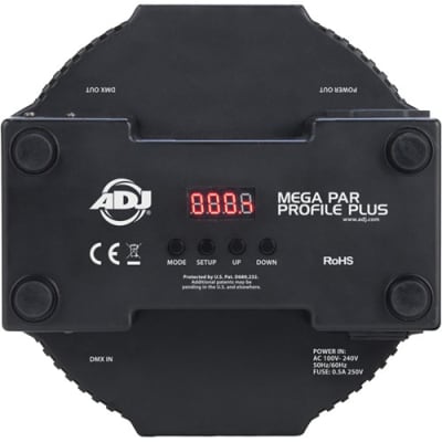 ADJ Mega Flat Pak 8 Plus 8x Mega Par Profile Plus LED Pars, 7x DMX Cable, and Bag image 3
