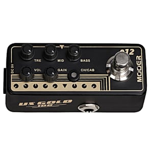 Mooer Micro Preamp 012 US Gold 100 Guitar Effects Pedal Based on FriedMan Brown Eye 100 image 3