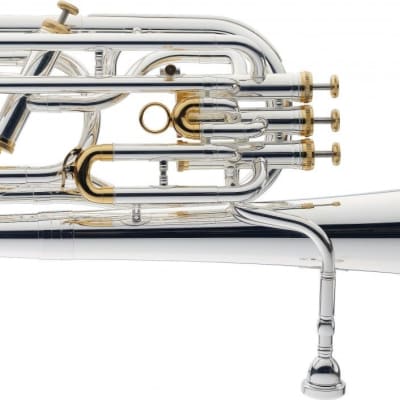 Levante Model LV-BH5411 Gold & Silver Plated Professional Baritone Horn w/ Case