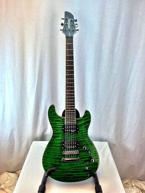 Fernandes Dragonfly Electric Guitar, Green, 24 Fret, Set