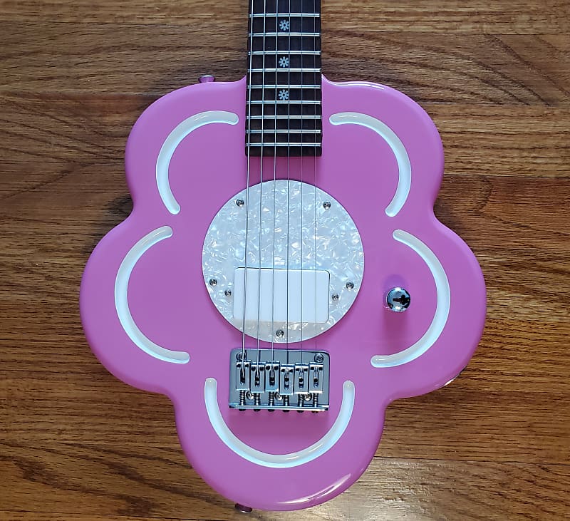 Daisy Rock Pink Flower Electric Guitar Debutante w/ original
