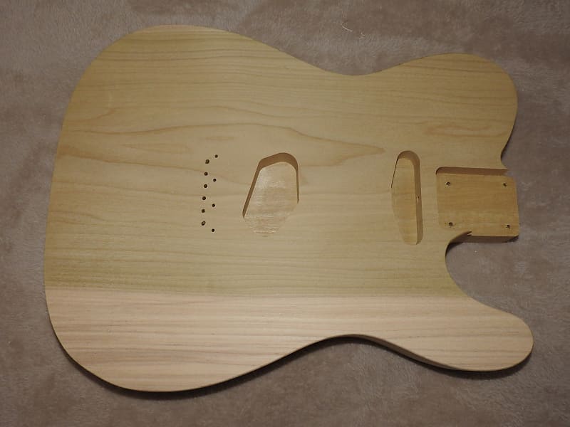 Unfinished Telecaster Body 1 Piece Poplar Standard Pickup Routes Really Light 4 Pounds 5.5 Ounces! image 1