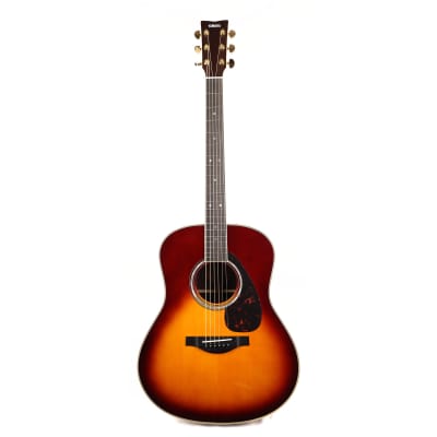 Yamaha LL16B ARE Original Jumbo Acoustic-Electric Guitar Brown Sunburst image 2