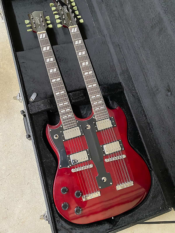 Cozart Rare Double Neck Guitar with HardShell Case 2015 Reverb