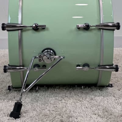 Sonor 18/12/14" SQ2 Vintage Maple Drum Set - High Gloss Pastel Green image 9
