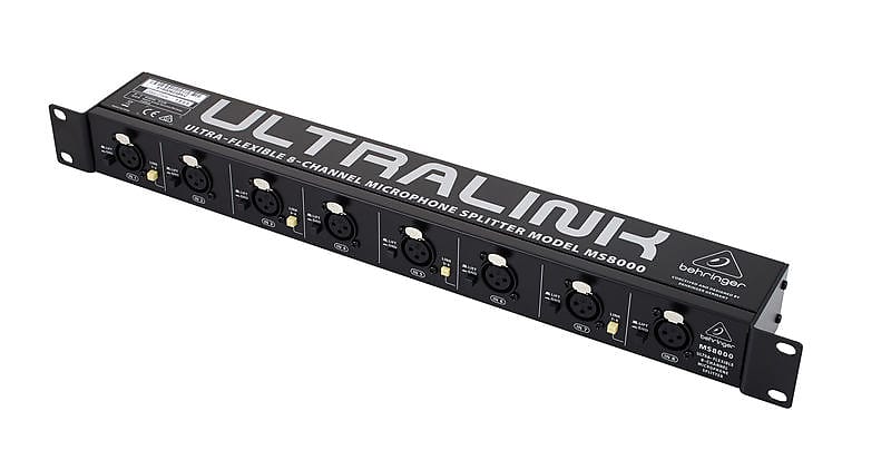 Behringer MS8000 Ultralink 8-Channel Microphone Splitter image 1