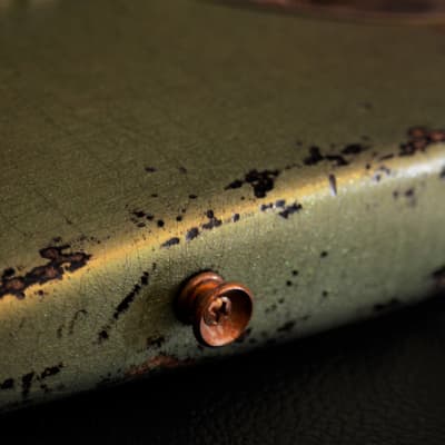 Fender Stratocaster  Relic Nitro Green Sparkle Custom Shop Fat 50's image 11