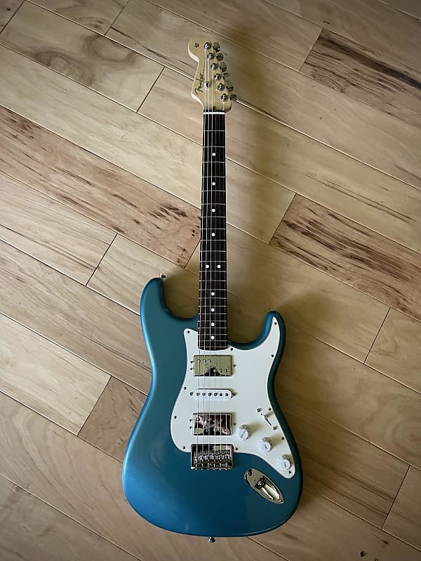 Fender Mod Stratocaster USA 2022 Ocean Turquoise Hard Tail HSH Light  Reverse Headstock Hendrix!