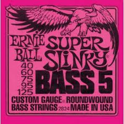 Ernie Ball Super Slinky Bass 5 String Set, .040-.125