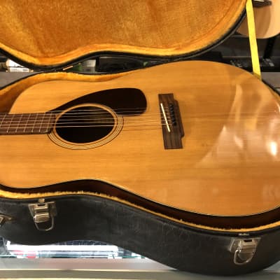 1970 Yamaha FG-140 Red Label Natural Gloss Finish Dreadnought Acoustic Guitar with Hardshell Case image 20
