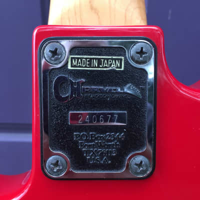 1986 Charvel 2B Electric Bass in Red - Made in Japan image 11