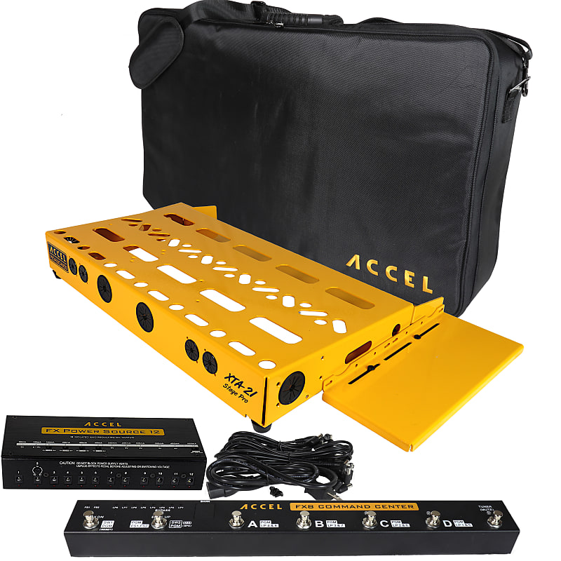 Accel XTA21 Pedal Board (Yellow) Bundle 3 image 1