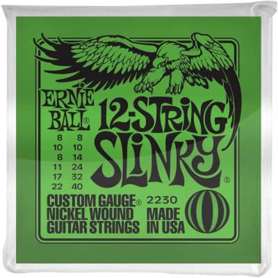 Ernie Ball Slinky 12-String Nickel Wound Electric Guitar Strings, 8-40 image 2