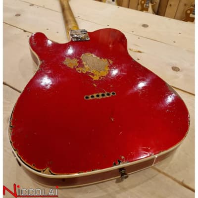 Fender Custom Shop Limited Edition '60 Tele Heavy Relic Aged Candy Apple Red Over 3-Color Sunburst image 9