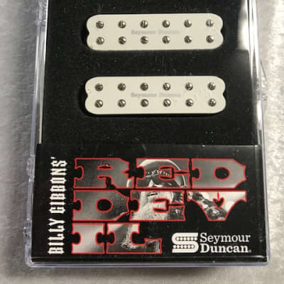 Seymour Duncan Billy Gibbons Red Devil Single Coil Strat Sized Guitar Pickup Set White Alnico 5 Mags image 2