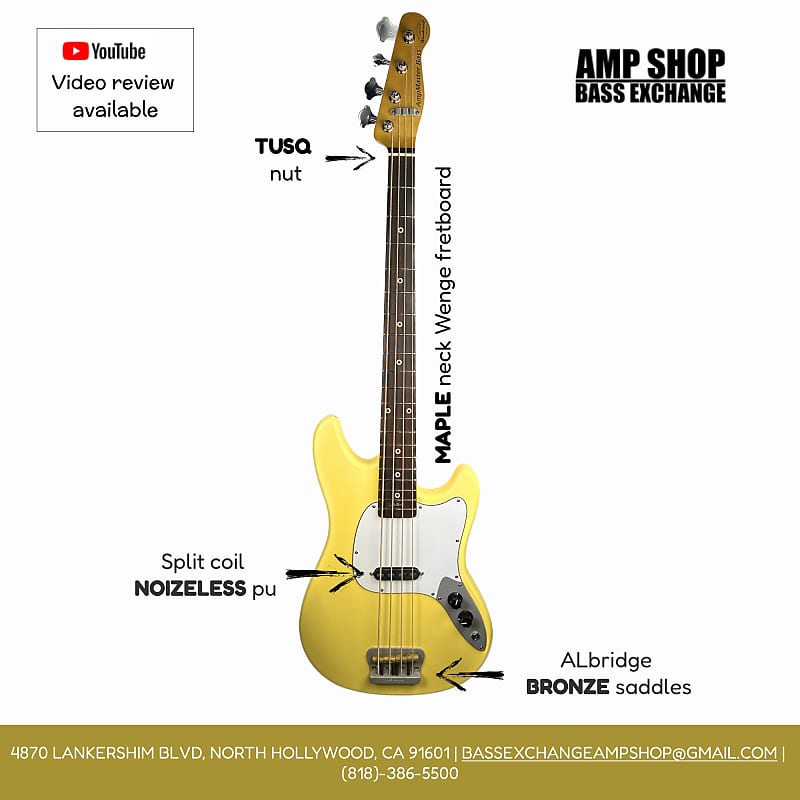 Woodcraft electric guitars AmpMaster 4 Bass short scale 30