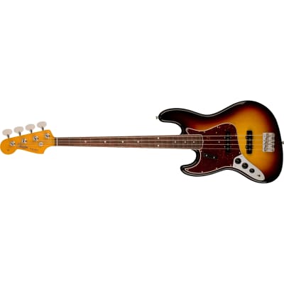 Fender American Vintage II 1966 Jazz Bass Left-Hand Rosewood Fingerboard - 3-Color Sunburst image 4