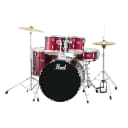 Pearl Drums RS525SC/C Roadshow 5pc Drumkit w/ Hardware and Cymbals, Red Wine