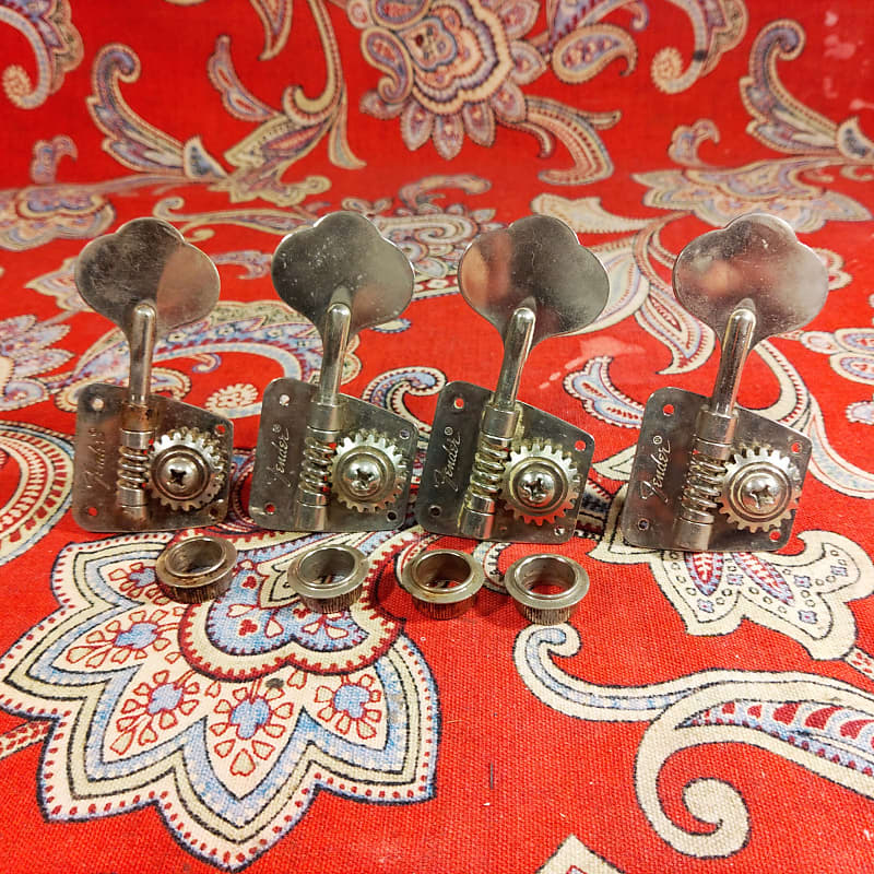VINTAGE 197276 FENDER BASS TUNERS w/ FERRULES JAZZ, Reverb