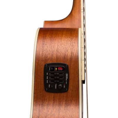 Luna Guitars Henna Oasis Select Spruce Acoustic-Electric Guitar Natural image 7
