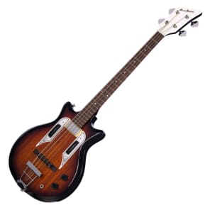 Airline Guitars Pocket Bass - Sunburst - Vintage Reissue electric bass guitar - NEW! image 3