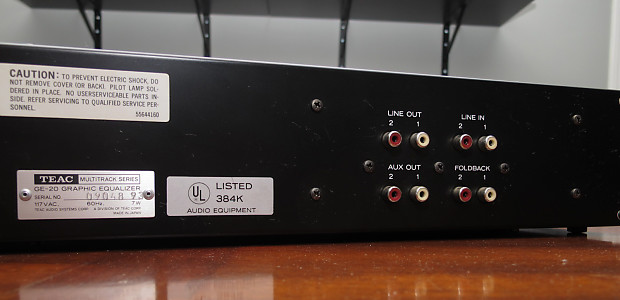 ⭐️TEAC GE-20 10バンド　グラフィックイコライザー　動作確認済み ⭐️TEAC GE-20 10バンド グラフィックイコライザー 動作確認済み
