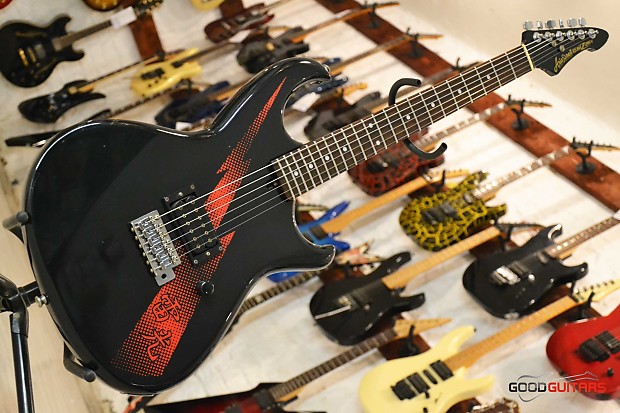 Aria Pro II RS Inazuma-I 1983-1984 Black w/Thunderbolt | Reverb