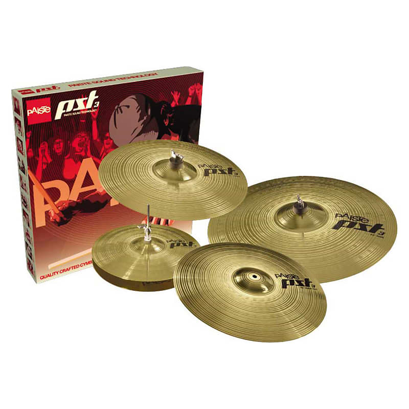 Paiste PST 3 Universal Set 14 / 16 / 18 / 20" Cymbal Pack image 1