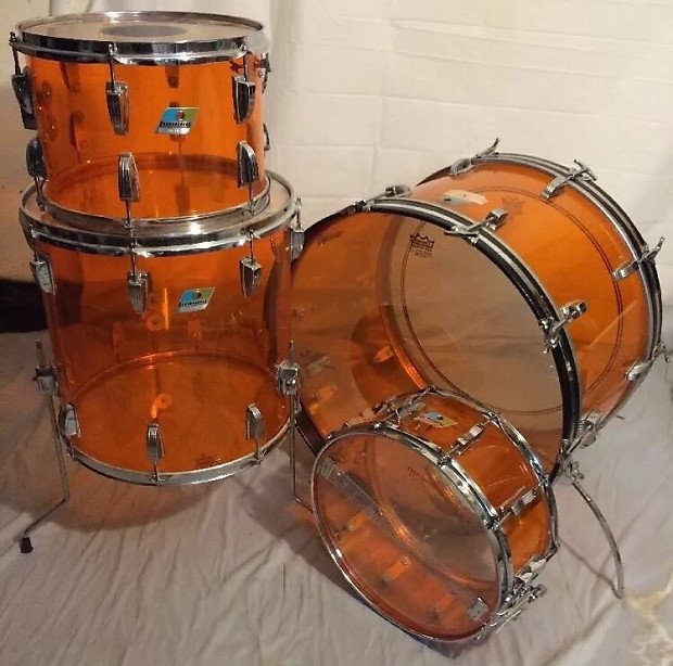Vintage ludwig vistalite best sale drums for sale