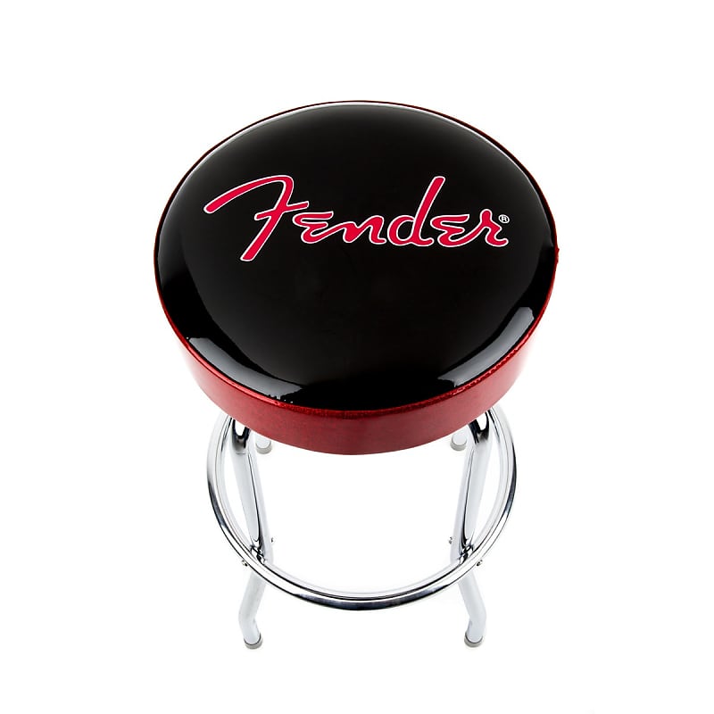 Fender Barstool 30" - Black with Red Fender Logo image 1