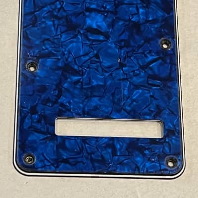 D'Andrea Stratocaster Tremolo Back Plate Cover 4 Ply 2021 Blue Pearl for sale