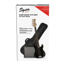 Fender Squier Affinity Precision PJ Bass Guitar w/ Fender Rumble 15 Amp - Black