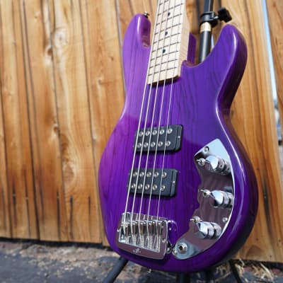 G&L  USA Custom Shop CLF Research L-2500 - Purple Fade 5-String Electric Bass w/ Case (2023) image 6