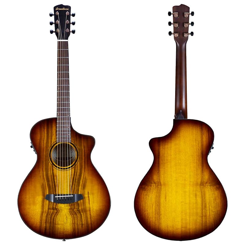Breedlove Pursuit Exotic S Concertina CE Tiger's Eye All Myrtlewood Acoustic Electric Guitar image 1