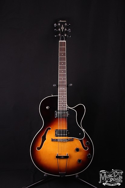 New Alvarez AAT35 TSB Hollowbody Electric Guitar B Stock