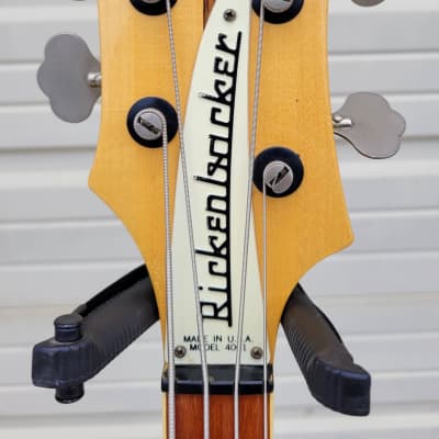Vintage Rickenbacker 4001 bass 1976 Maple-glo with original case And Ric-o-sound! image 5